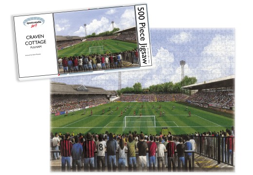 Fulham FC Craven Cottage Stadium Art Jigsaw Puzzle